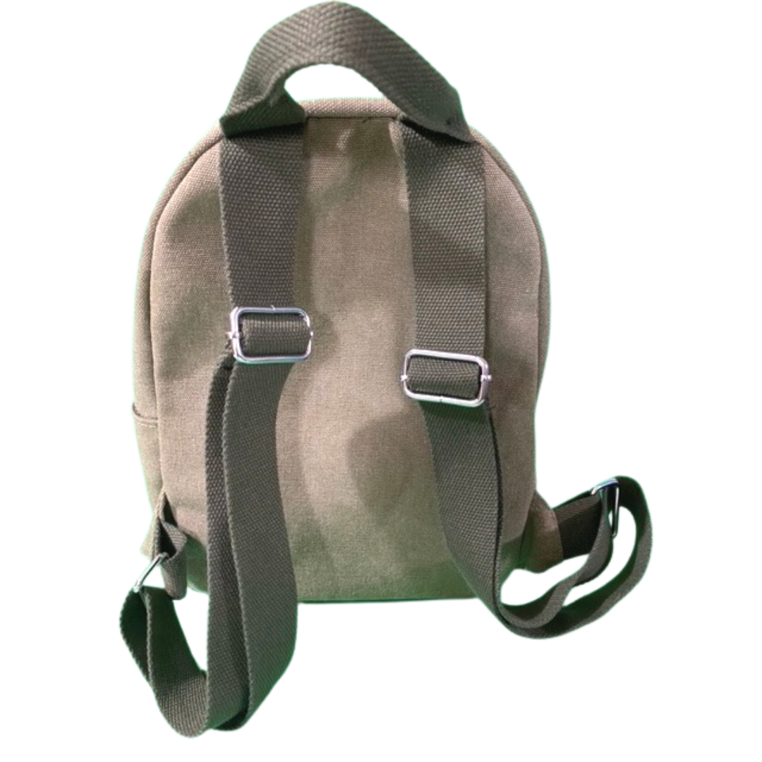 Army green mini backpack clearance